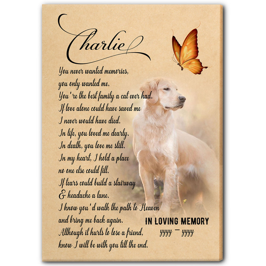 Dog Sympathy Gift Pet Memorial Gift Cat Remembrance Sign 