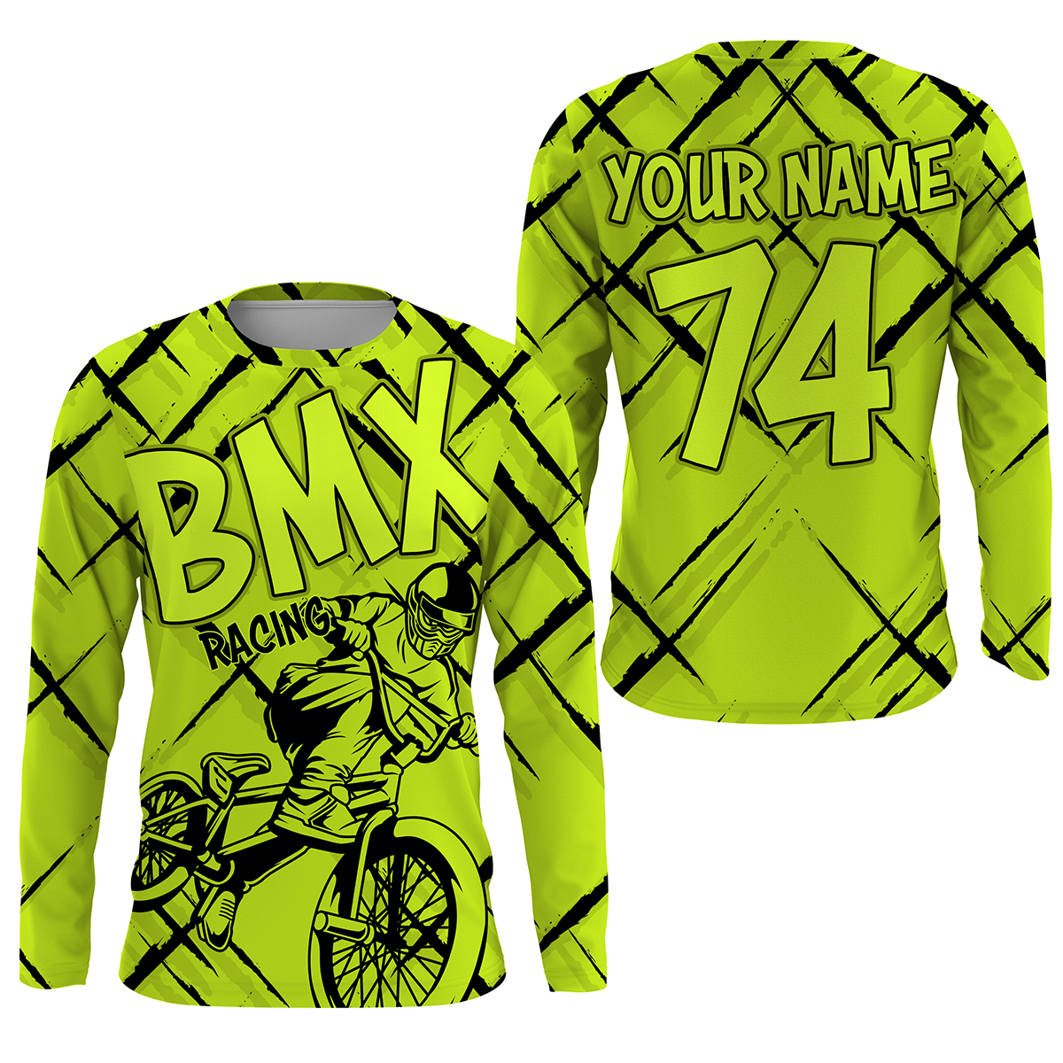 Custom BMX motocross racing jersey UPF30+ Adult&Kid Cycling riding shirt Extreme Off-road Racewear| SLC55