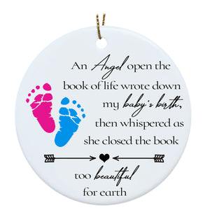 Miscarriage Memorial Ornament - Christmas Remembrance for Loss of A Child, Pregnancy Loss Sympathy Gift, Stillbirth Bereavement| NOM97
