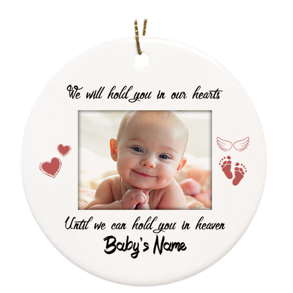 Personalized Ornament on Christmas, Sympathy gift for loss of child Baby loss ornament - OVT19
