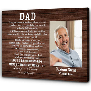 Sympathy gift for loss of Dad, Memorial Bereavement gifts for loss of father, Remembrance gift - VTQ145