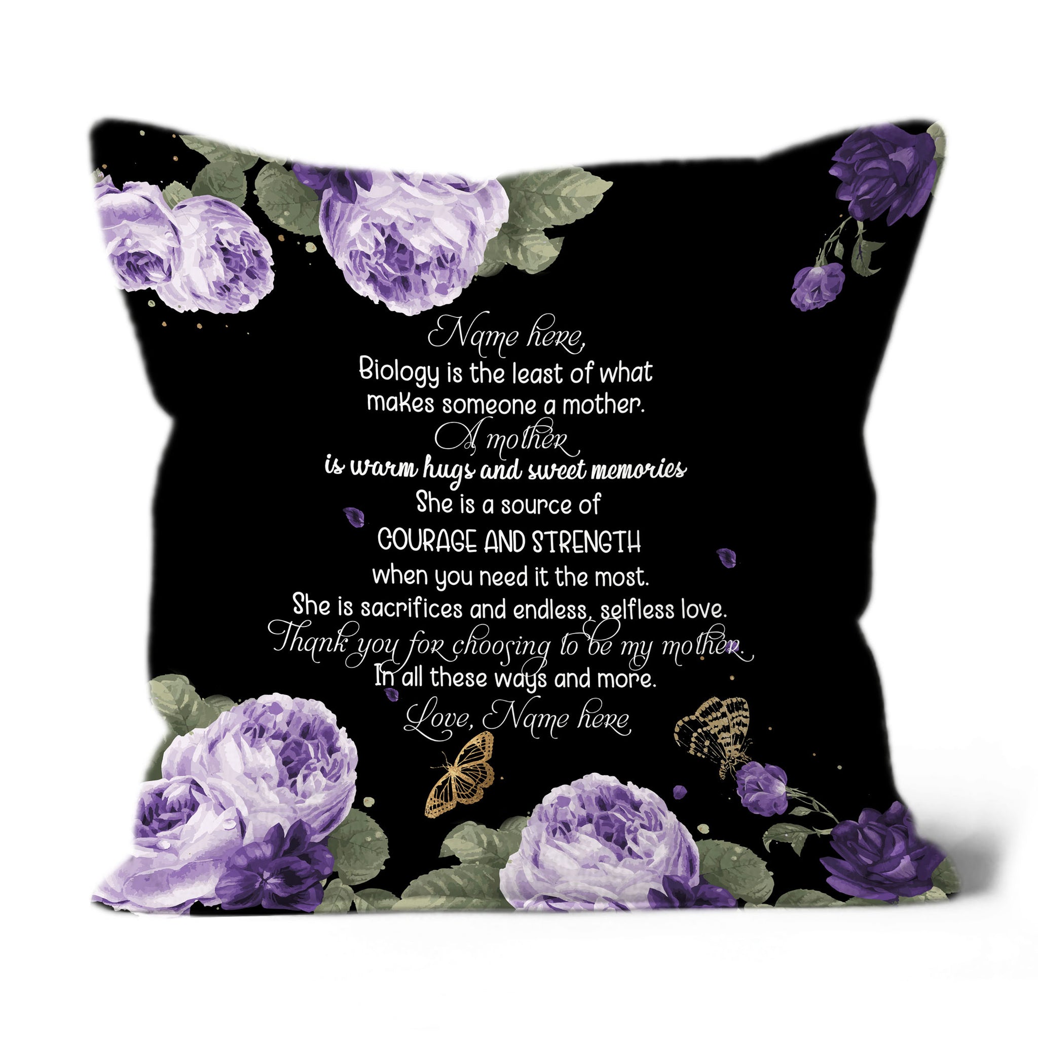 Bonus Mom Pillow| Custom Gift for Bonus Mom, Adopted Mom, Stepmom, Stepmother on Mother's Day Christmas| JPL47