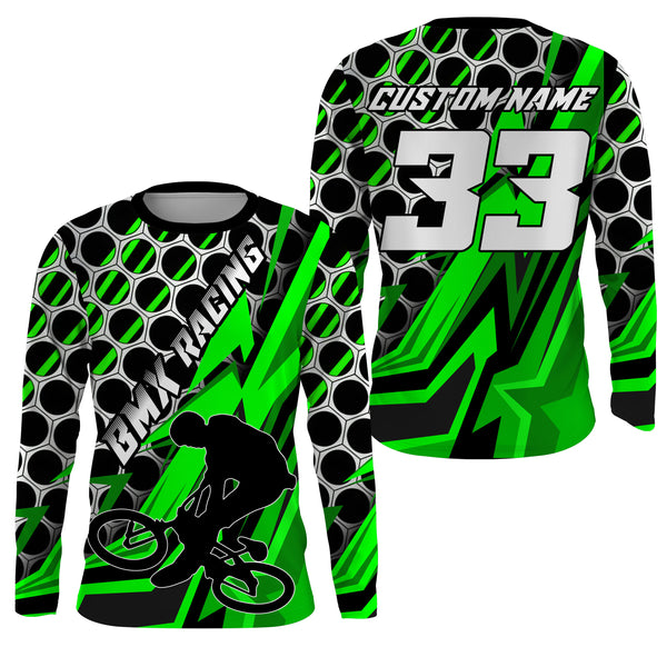 Personalized BMX racing jersey UPF30+ stunt riding Adult&Kid racewear Extreme off-road Cycling gear| SLC54