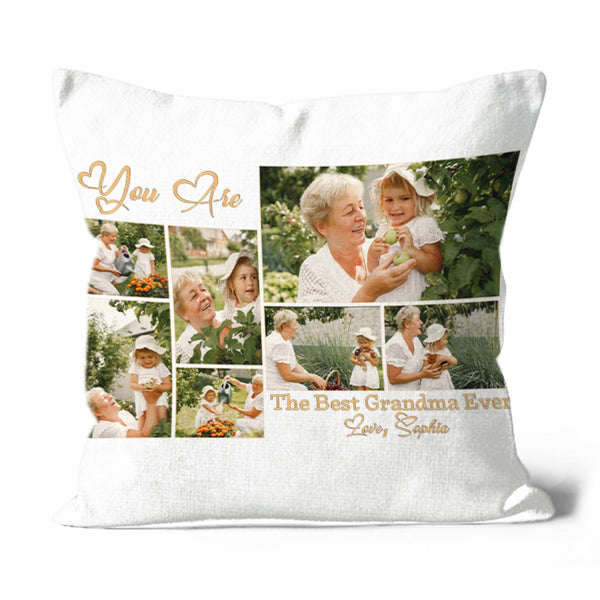 Best Grandma Ever Personalized Pillow, Grandma Mother's Day Gift, Grandma Birthday Christmas Keepsake| NPL27