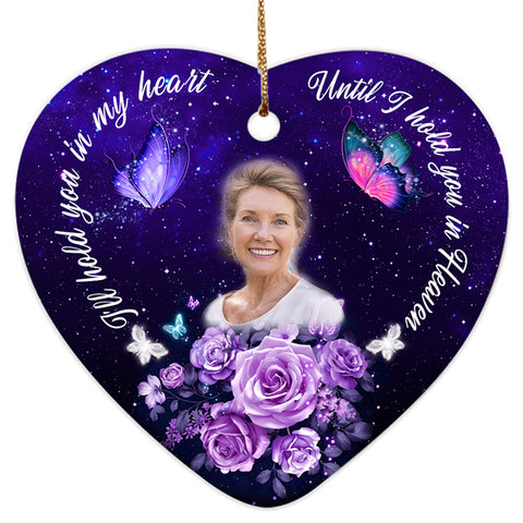 Personalized Memorial Ornament Christmas in Heaven Mother Daughter Sister Remembrance Sympathy Gift for Loss of loved one - OVT26