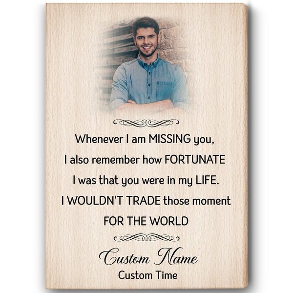 Personalized Memorial Canvas Remembrance Sympathy Gifts for Loss of Loved One Father Brother Son VTQ56