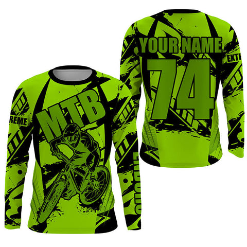 Custom MTB jersey UPF30+ kids youth mountain bike shirt boy girl Cycling jersey mens riding jersey| SLC271