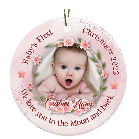 Personalized Christmas Ornaments| My First Christmas Customized Name Baby First Christmas Ornament OP79