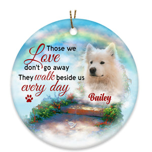 Pet Memorial Ornament - Stairway to Heaven, Pet Loss Ornament, Remembrance Loss of Dog, Loss of Cat, Sympathy Gift for Dog Owners| NOM117