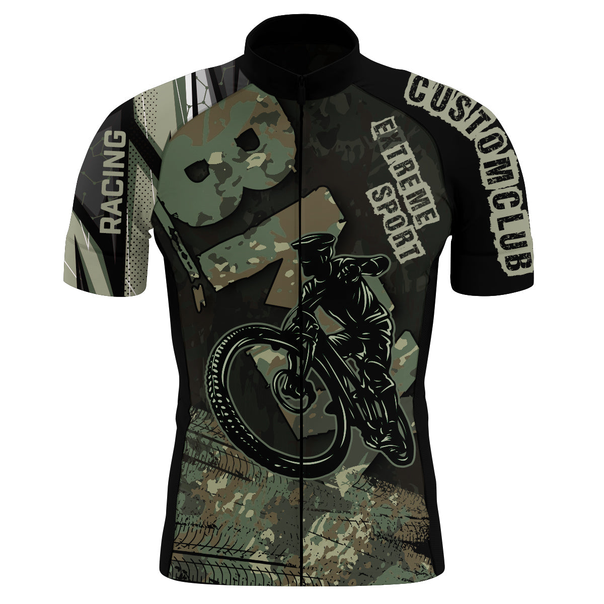 Custom BMX Cycling Jersey Camo Mens Long&Short Sleeve Bicycle Motocross Shirt Road Moutain Biking| NMS782