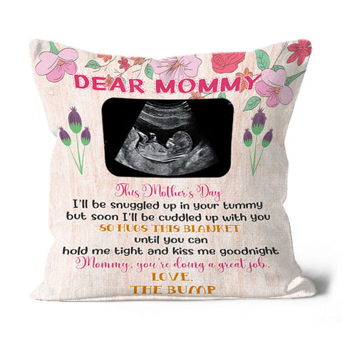 Personalized First Mother's Day Pillow| Sonogram Pillow, New Mom Gift, Expecting Mom, 1st Time Father| JPL68