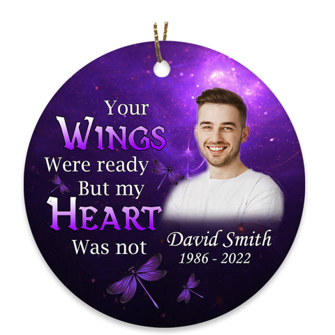 Customized Memory Christmas Ornament Loss Son Sympathy Gifts In Memory Ornament Memorial Gifts OP100