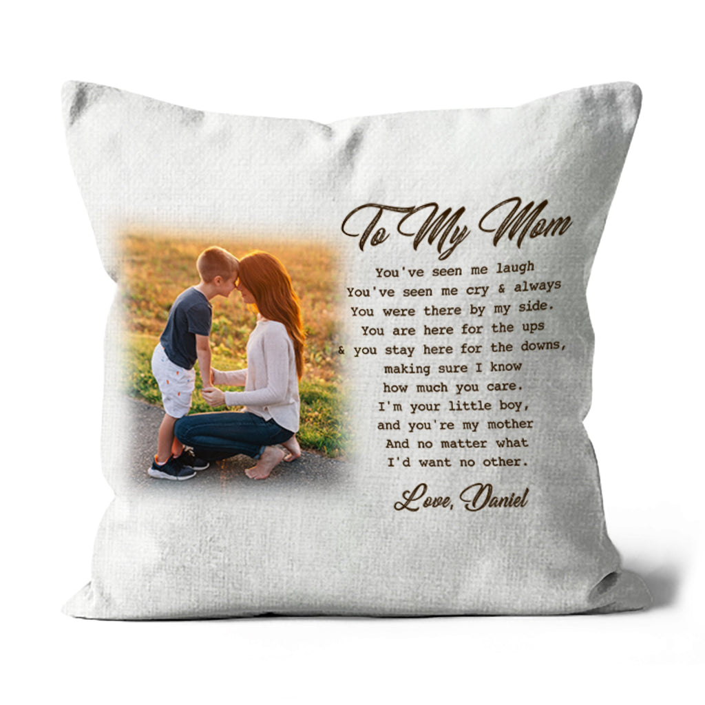 Gifts for Mom, Christmas Birthday Gifts for Mom, Pillow to My Mom