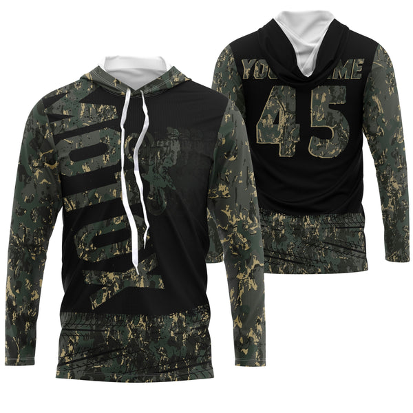 Kid&Adult custom camo motocross jersey UPF30+ MotoX racing dirt bike off-road motorcycle racewear| NMS938