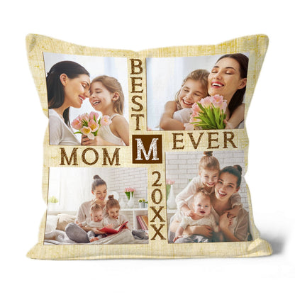 Best Mom Ever Personalized Pillow, New Mom Mother's Day Birthday Christmas Present Gift| NPL25