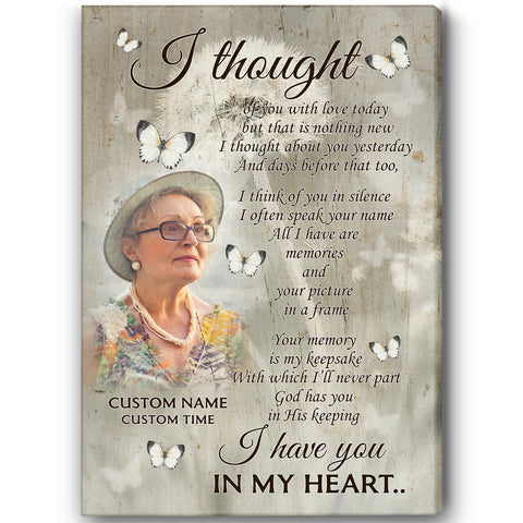 Memorial Gift for Loss of Loved one Personalized Deepest Sympathy Gift for Loss of Dad Mom Sister VTQ80