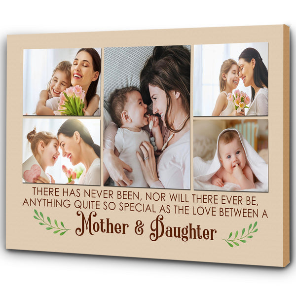 Custom Canvas for Mom| Mother and Daughter Photo Collage Wall Art| Mom Gift for Mother's Day Gift JC845