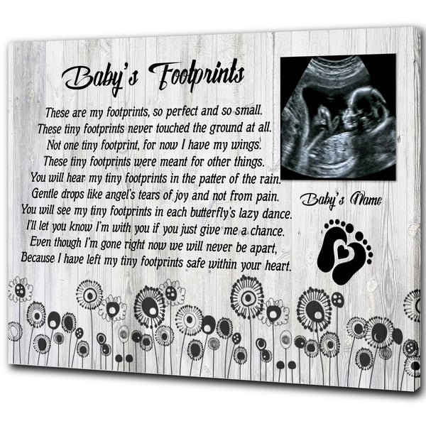 Baby memorial gifts loss of baby sympathy gifts, loss of Child, Remembrance Canvas/poster - VTQ183