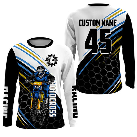 Men women kid dirt bike jersey custom Motocross extreme UPF30+ MX racing shirt motorcycle off-road PDT316