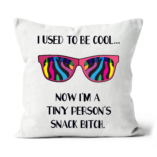 Funny Mom Pillow, I Used to Be Cool, Hilarious Toddler Mom Life Gift, Mother's Day Mom Gag Gift| NPL01