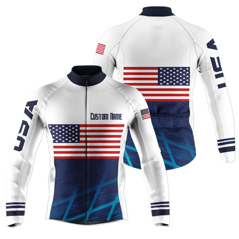 American cycling jersey Men Women UPF50+ USA cycle gear with 3 pockets MTB BMX mountain bike shirt| SLC166