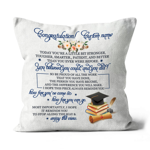 Graduation Pillow| You Believe You Could You Did Throw Pillow| Custom Graduation Gift for Daughter Son JPL38