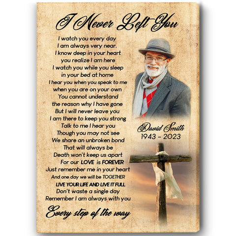 Custom photo memorial canvas, remembrance gift, angel in heaven, in loving memory of loved one CNT40