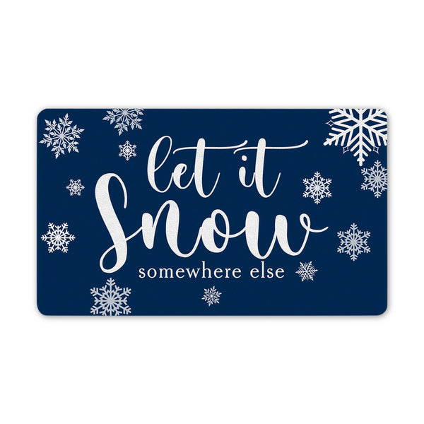 Christmas Doormat - Let It Snow Doormat - Christmas Sign Christmas Decoration For Indoor Outdoor - Welcome Mat Holiday Doormat Winter Sign Xmas Gift Xmas Decor - JD34