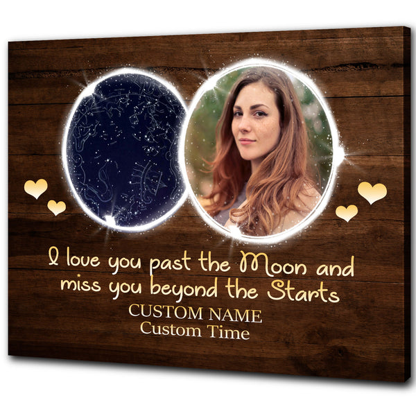 Sympathy gifts for loss of loved one, Memorial Canvas/Premium poster for loss of father mother - VTQ167