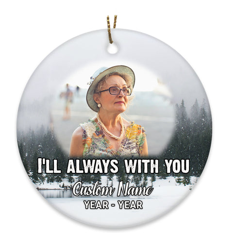 Personalized Memorial Ornament - Christmas Remembrance, Sympathy Gift for Loss of A Loved One - VTQ209