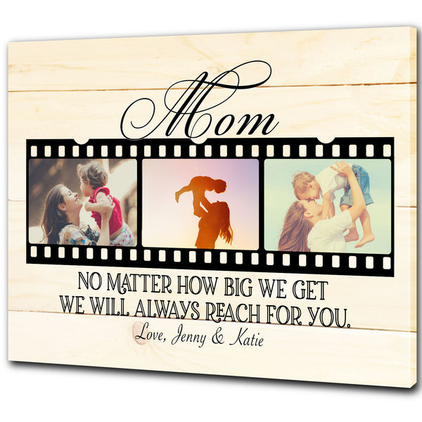 Personalized Mom Canvas - Best Mom Ever Mother's Day Gift for Mom Custom Photo Collage, I Love You Mom| N2463