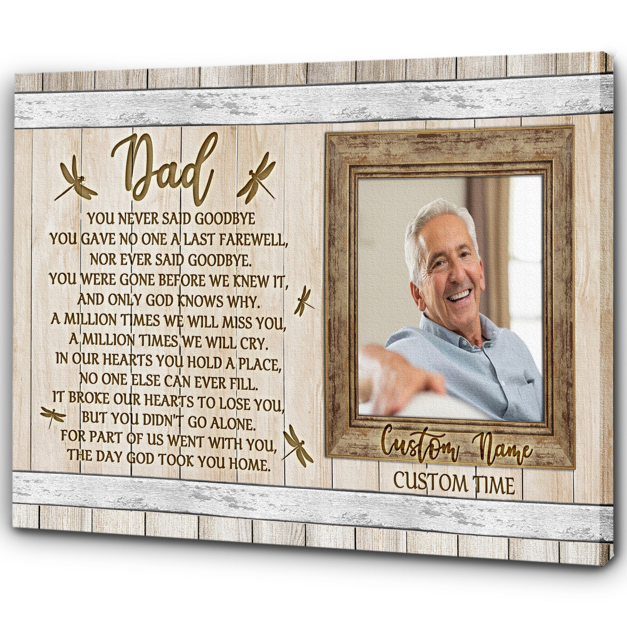 Sympathy gifts for loss of Father, Bereavement gift for loss, Memorial canvas/premium poster - VTQ168