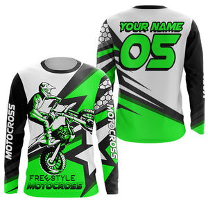 Personalized freestyle Motocross jersey kid men women UPF30+ extreme dirt bike riding off-road PDT260