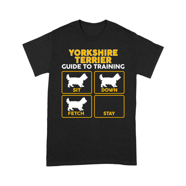 Yorkshire Terrier Standard T-shirt | Funny Guide to Training dog - FSD2411D08