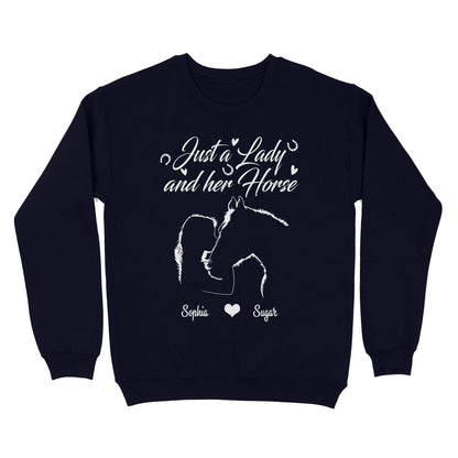 Personalized Gift For Horse Lover, Girl Love Horse Shirt For Women D02 NQS3156 Sweatshirt