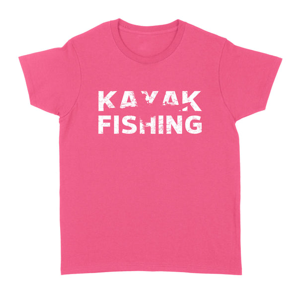 Kayak fishing women T-shirt kayak Angler Bass Fishing gift - FSD1177