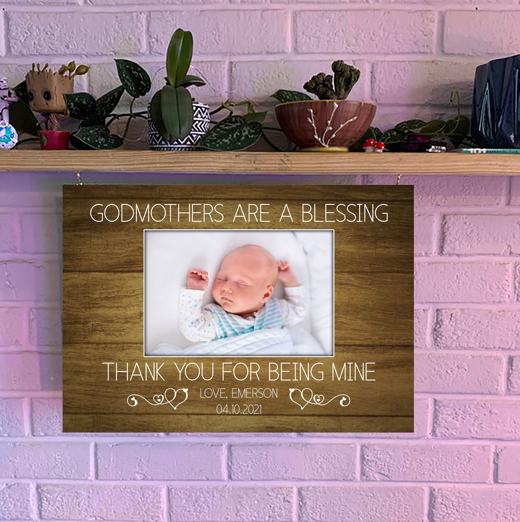 Personalized Godmother Gift| Godmother Are A Blessing Canvas| Custom Gift for Godmother Baptism Gift| JC729