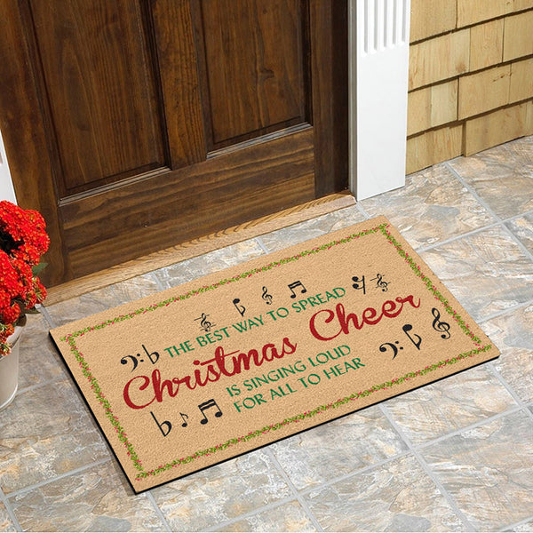 JOLLY AF Christmas Doormat Winter Doormat Funny Christmas 