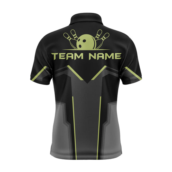 Custom Team Name Bowling Polo Shirt for Men, Bowlers Jersey Short Sleeves NBP28