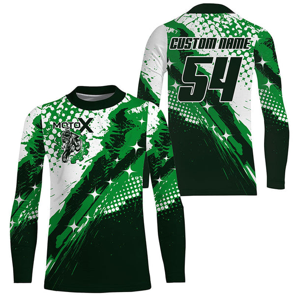 Personalized dirt bike kid men women jersey motoX off-road UPF30+ Motocross racing shirt PDT394