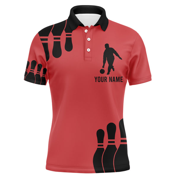 Funny Men Bowling Polo Shirt, My Mind's in The Gutter But My Balls Aren't, Custom Bowler Team Jersey NBP24