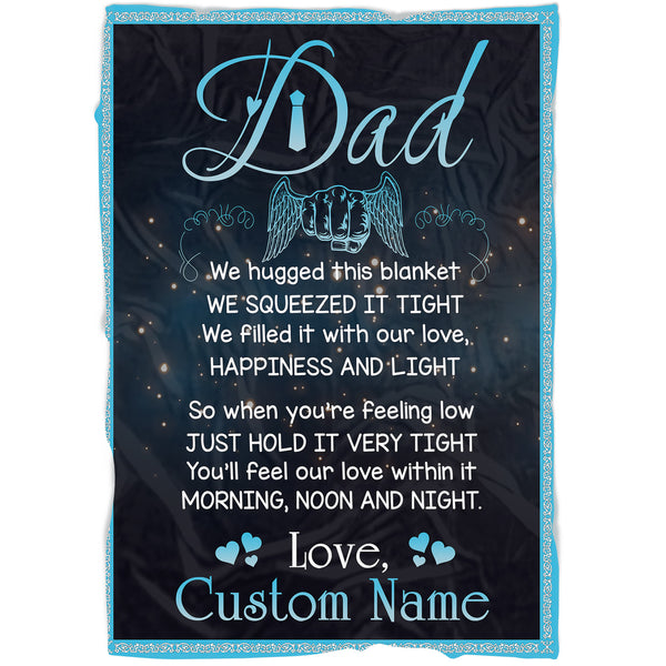 Letter to My Dad Blanket| Personalized Blanket for Dad| Dad Gift Dad Blanket Sentimental Gift for Father's Day, Christmas, Birthday JB190