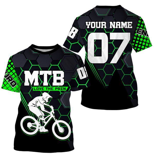 Love the pain Personalized adult kid MTB jersey UPF30+ Mountain biking shirt Cycling clothes| SLC203