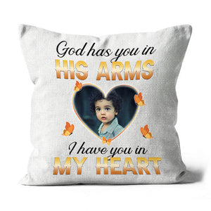 Personalized Memorial Pillow Have You in My Heart Remembrance A Loved One Sympathy Gift 1-side Print| NPL85