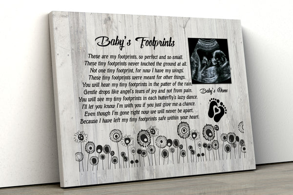 Baby memorial gifts loss of baby sympathy gifts, loss of Child, Remembrance Canvas/poster - VTQ183
