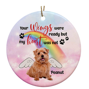 Pet Memorial Ornament Custom Photo - Pet in Heaven, Pet Loss Christmas Ornament, Remembrance for Loss of Dog, Loss of Cat, Sympathy Gift for Dog Owners| NOM18