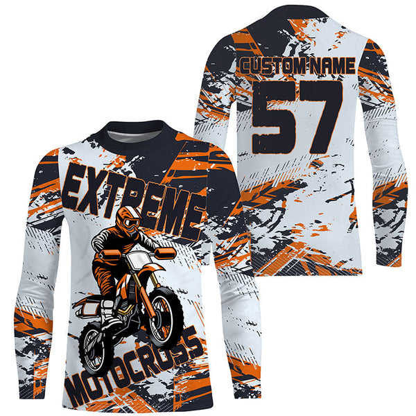 Kid men women extreme Motocross racing jersey UPF30+ custom Dirt Bike off-road shirt motorcycle PDT412