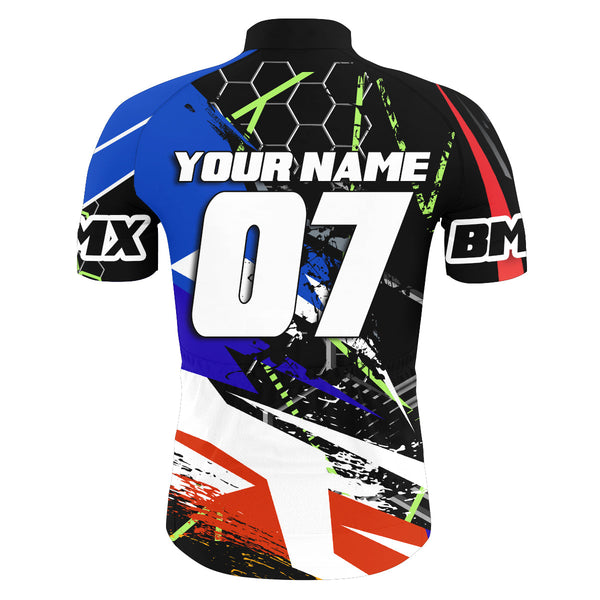 Custom BMX Cycling Jersey Mens Long&Short Sleeve Full Zipper Bicycle Motocross Road Moutain Biking| NMS783