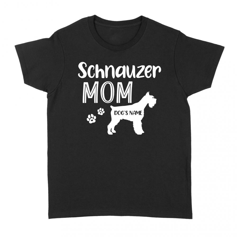 Happy mothers day dog mom schnauzer mom t shirt personalized gift A219