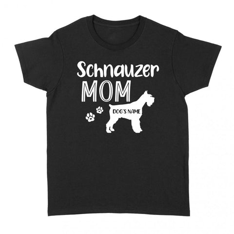 Happy mothers day dog mom schnauzer mom t shirt personalized gift A219